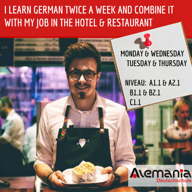 Learn German twice a week