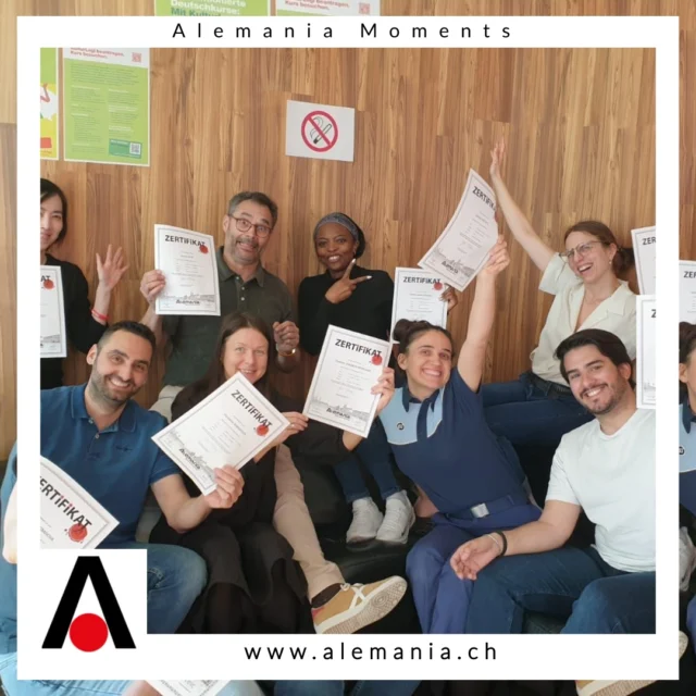 ⭐Sprache lernt man nicht nur im Klassenzimmer – sondern mitten im Leben.
Unsere Ausflüge sind gemacht für alle, die mit offenen Augen und offenem Herzen lernen wollen.
Denn Neugier bringt dich weiter – nicht nur sprachlich. ✨❤

📚👌🤓🎓Lerne schnell, effizient und mit Spass die deutsche Sprache. Konversation & Grammatik sind die Grundlage um Deutsch zu lesen, hören, verstehen und zu schreiben.

NUTZE DEINE VORTEILE & BUCHE JETZT DIREKT ONLINE:
❤️ GRATIS EINSTUFUNGSTEST
❤️ GRATIS PROBELEKTION
❤️ BESTIMME DEINE ZAHLUNG SELBST | IN 1 - 3 RATEN ZAHLEN

❤️ fast 20 Jahre Erfahrung und 100 DaF-Lehrer:innen. Alemania ist die beste Wahl wenn es um Deutsch geht.

Mehr Informationen über die Alemania:
📧 zuerich@alemania.ch
☎️ +41 (0) 44 300 33 44
🚩 Badenerstrasse 333 | 8003 Zürich

📧 luzern@alemania.ch
☎️ +41 (0) 41 202 11 11
🚩 Pilatusstrasse 20 | 6003 Luzern

📧 bern@alemania.ch
☎️ +41 (0) 31 332 31 31
🚩 Belpstrasse 48 | 3007 Bern

#Sprachschule #sprachkurse für #DEUTSCH
#learngerman #sprachschule #deutschkurs #germanlessons #germanclasses #lernen #vokabelnlernen #aprenderaleman #alemanfacil #learngerman #germancourse #germanschool #escoladealemão #cursodealemão #aprendendoalemão #aulasdealemão #aprenderaleman #alemanfacil #telc #escoladealemão #cursodealemão #aprendendoalemão #aulasdealemão #germanlanguagecenter
